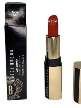 Bobbi Brown Luxe Lipstick 508 Tango - Burnt red- Satin NIB